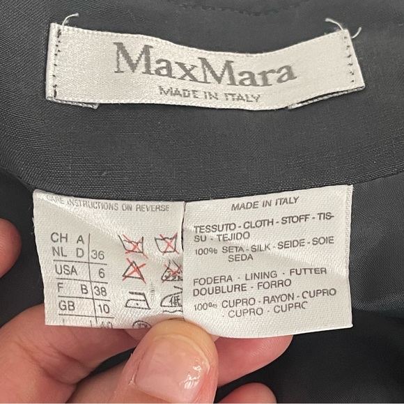 Women’s 100%silk Max Mara skirt-6 - Picture 3 of 3